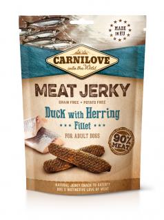 Carnilove Jerky kačací filet so sleďom 100 g