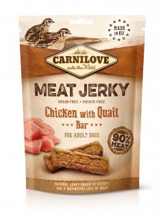 Carnilove Jerky kuracia tyčinka s prepelicou 100 g