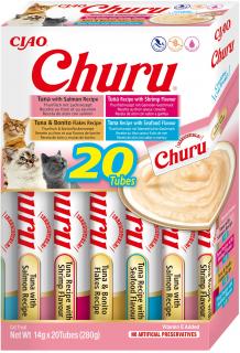 Churu cat mäsové pyré mix - morské plody 280g (BAL.)