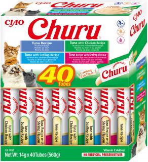 Churu cat mäsové pyré mix - tuniak, morské plody 560g (BAL.)