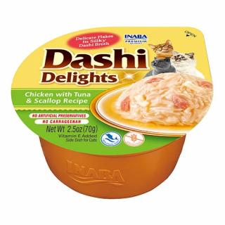 Dashi Delights vanička kura s tuniakom a hrebenatkou 70 g