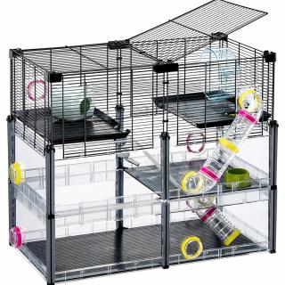 Ferplast MULTIPLA HAMSTER CRYSTAL viacposchodová modulárna klietka pre škrečky a myši