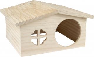 FLAMINGO domček HOUSE STALLY WOOD 32,5x27,5x17,5cm