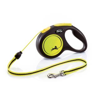 Flexi New neon M lanko 5 m/ 20 kg žlté