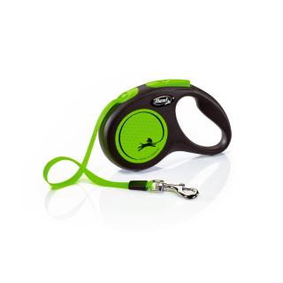 Flexi New Neon S páska 5m/15 kg zelená
