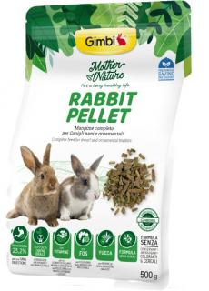GIMBI MOTHER NATURE  králik sušené pelety 500 g