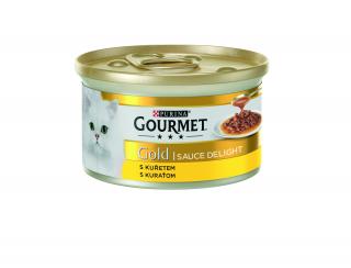 GOURMET Gold Sauce Delight s kuracím mäsom v omáčke 85g