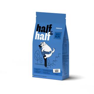 Half&Half Adult Large Breed hovädzie granule pre psov 2kg