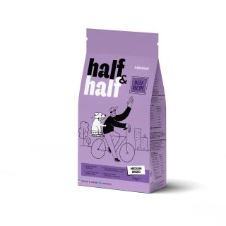 Half&Half Adult Medium Breed hovädzie granule pre psov 2kg