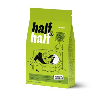 Half&Half Cat Sensitive morka granule pre mačky  8kg