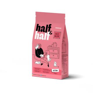 Half&Half Kitten hovädzie granule pre mačiatka 2kg