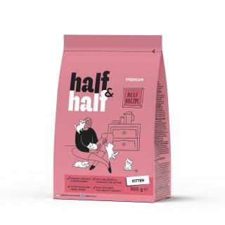 Half&Half Kitten hovädzie granule pre mačiatka granule pre mačky  0,3kg