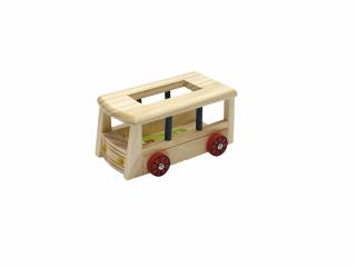 Hračka Huhubamboo autobus malý pre hlodavce 16x9,7x8,5 cm