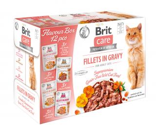 Kapsička Brit Care Cat Flavour box Fillet in Gravy 12 x 85g