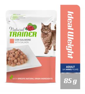 Kapsička Natural Trainer Cat IDEAL WEIGHT losos 85 g.