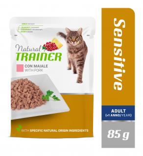 Kapsička Natural Trainer Cat SENSITIVE bravčové 85 g