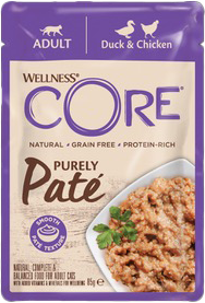 Kapsička Wellness Core Cat Paté kura a kačica 85g