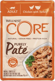 Kapsička Wellness Core Cat Paté kura a morka 85g