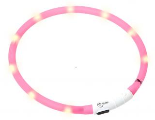 Karlie Visiolight svietiaci LED obojok pre psov 70 cm ružový