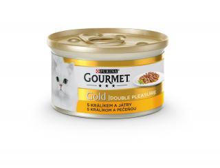 Konzerva Gourmet Gold králík+pečeň 85 g