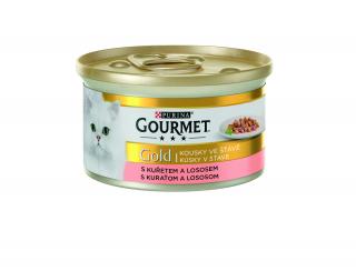 Konzerva Gourmet Gold kura+losos 85 g