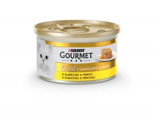 Konzerva GOURMET Gold Sav.Cake kuracie a mrkva 85 g