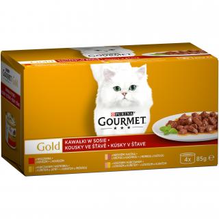 Konzerva Gourmet Gold v šťave (4x 85 g)