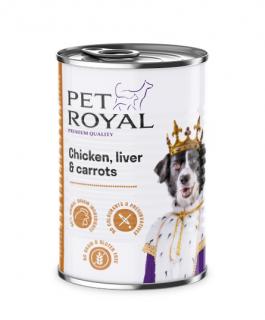 Konzerva  Pet Royal kura, pečienka a mrkva 400 g