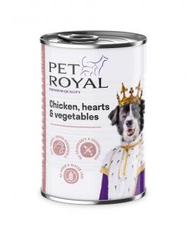 Konzerva  Pet Royal kura, srdce a zelenina 400 g