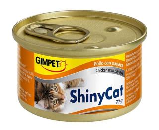 Konzerva ShinyCat kura+papaja 70g