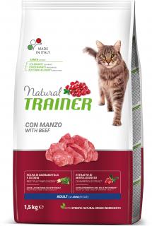 Natural Trainer Cat Adult hovädzie 1,5kg