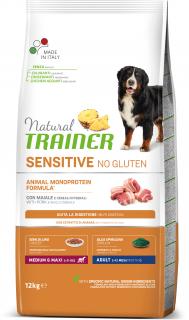 Natural Trainer Sensitive No glutén Adult M / M bravčové 12kg