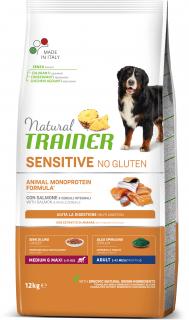Natural Trainer Sensitive No Glutén Adult M/M Fish & Maize 12 kg