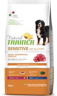 Natural Trainer Sensitive No glutén Adult M / M jahňacie 12kg