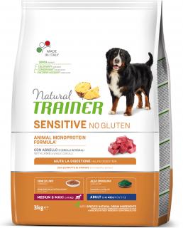 Natural Trainer Sensitive No glutén Adult M / M jahňacie 3 kg