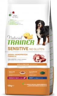 Natural Trainer Sensitive No glutén Adult M / M kačica 12kg