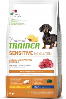 Natural Trainer Sensitive No Gluten Adult Mini jahňa & ryža 7 kg