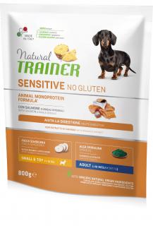 Natural Trainer Sensitive No glutén Adult Mini losos 800 g