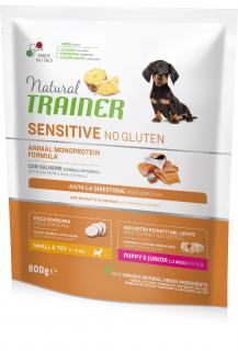 Natural Trainer Sensitive No gluten Puppy & Jun Mini losos 800 g