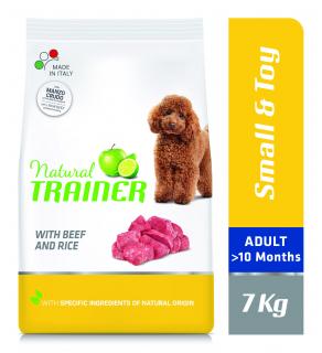 Natural Trainer Small & Toy Adult hovadzie a ryža 7 kg