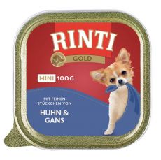 Paštéta RINTI GOLD Mini hovezi + perlicka 100g