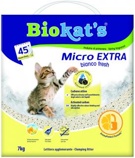 Podstielka BIOKATS MICRO BIANCO FRESH EXTRA 7kg