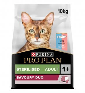 Pro Plan Cat Savoury Duo Sterilised treska 10 kg