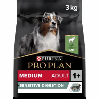 Pro Plan Dog Sensitive Digestion Adult Medium jahňacie 3kg