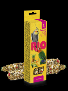 RIO tyčinky pre stredné papagáje s tropickým ovocím, 2x 75 g