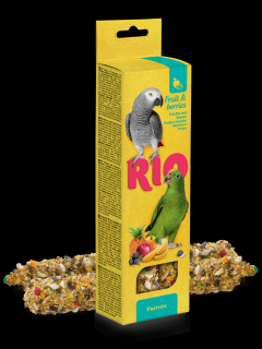 RIO tyčinky pre veľké papagáje s ovocím 2x 90 g