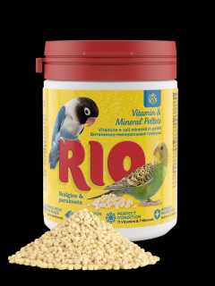 RIO vitamínové a minerálne pelety pre andulky a stredné papagáje 120 g