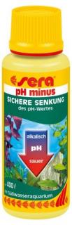 Sera prípravok pre zníženie pH akváriovej vody pH-minus 100ml