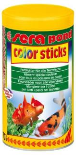Sera vyfarbovacie krmivo pre zlaté a studenovodné ryby Pond Color Sticks 1000ml NATURE
