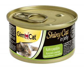 ShinyCat konzerva kura + papája 2x 70 g